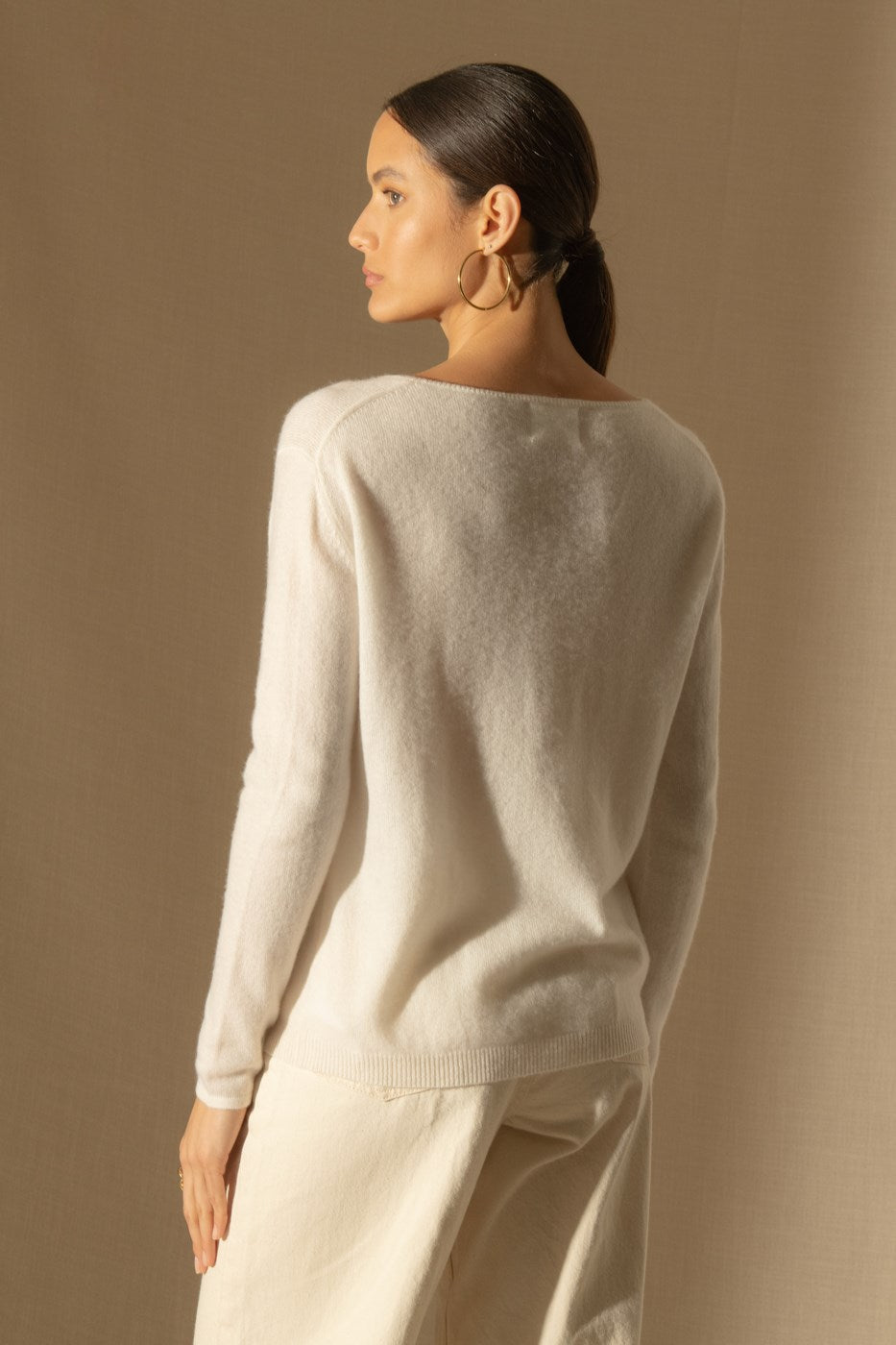 Pull Col Bateau - Lindsay - Ivoire