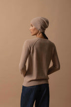 Jersey Cuello Redondo - Wilma - Camel Chiné