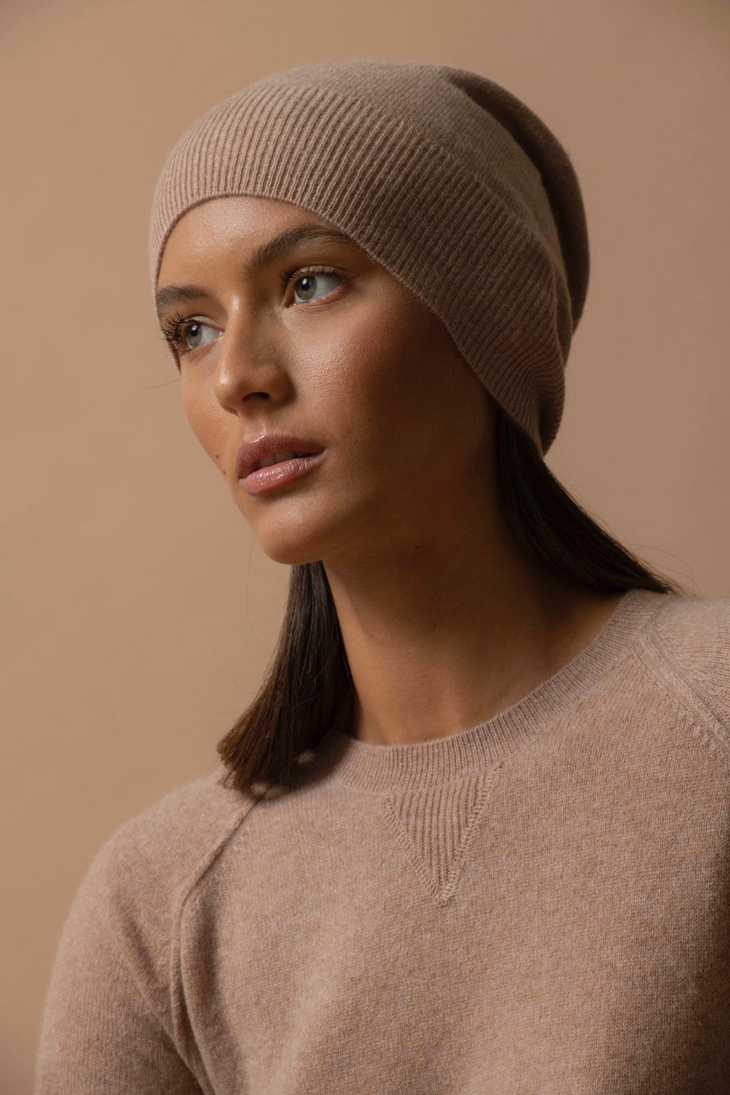 Jersey Cuello Redondo - Wilma - Camel Chiné
