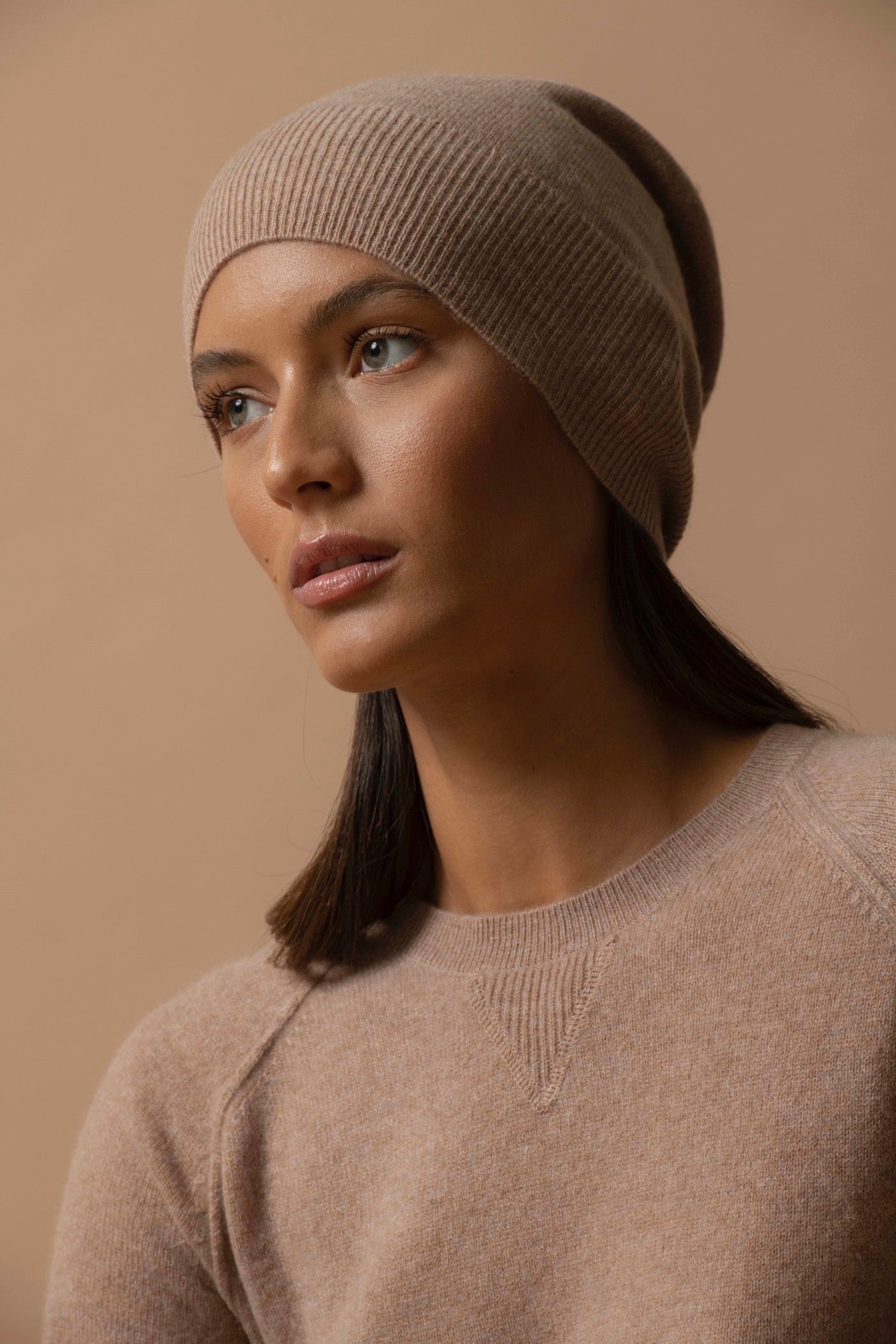 Jersey Cuello Redondo - Wilma - Camel Chiné