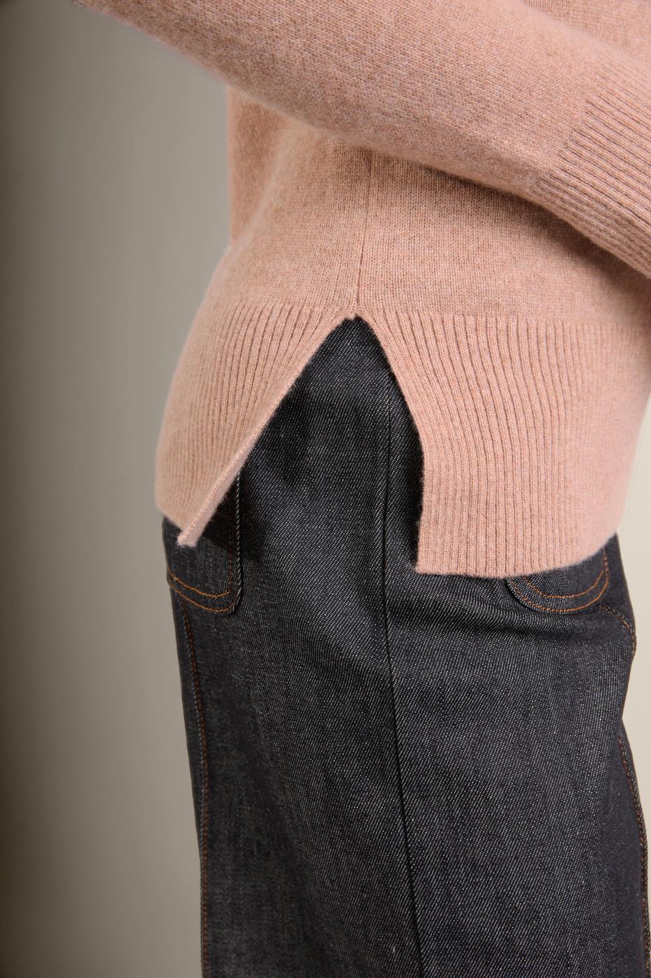 Pull Col Roulé Tracy - Camel Chiné