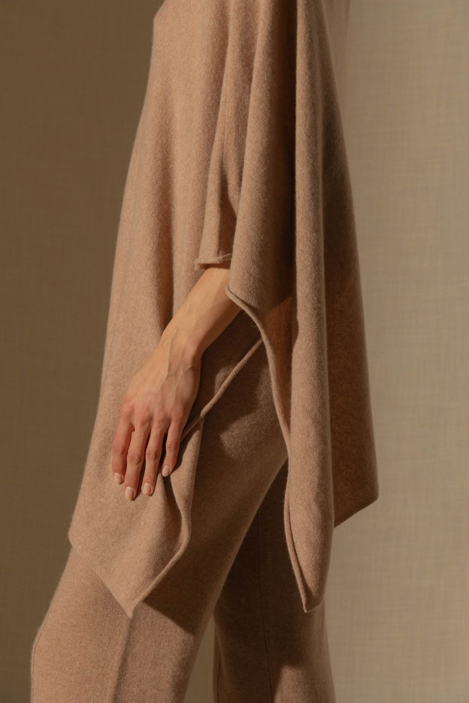 Poncho Tamara - Camel Chiné