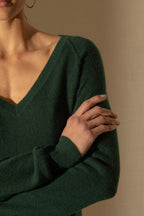 Pull Col V Penelope - Cyprès