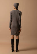 Robe Col Rond - Molli - Taupe Chiné