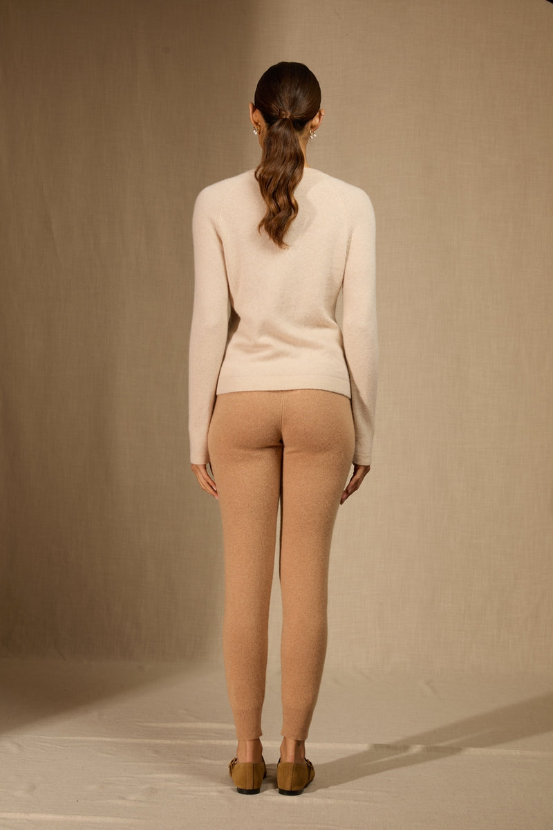 Cardigan Col Rond - Amy - Sable