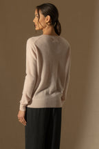 Jersey Cuello en V - Kalie - Poudre