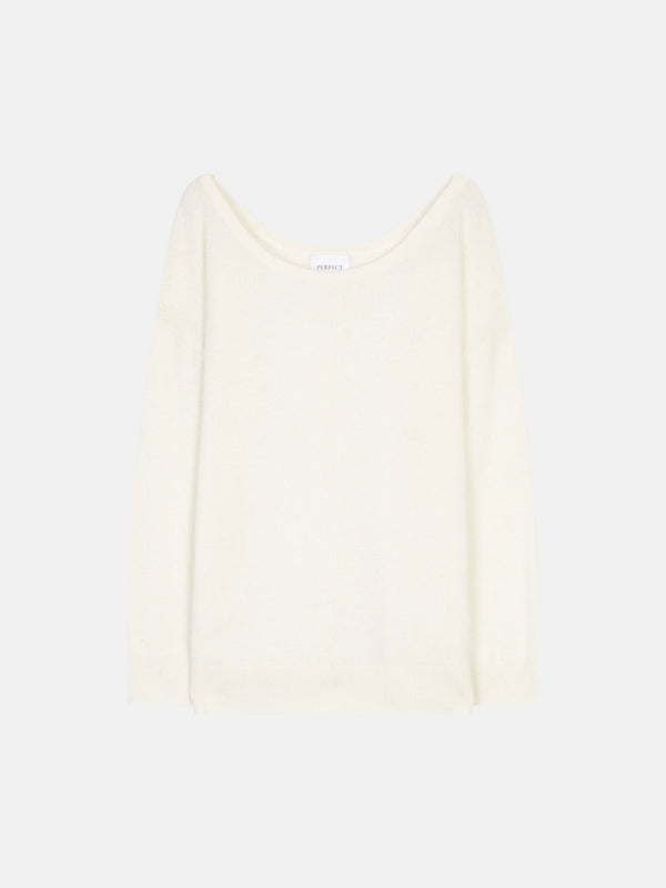 Jersey Cuello Redondo - Sasha - Marfil