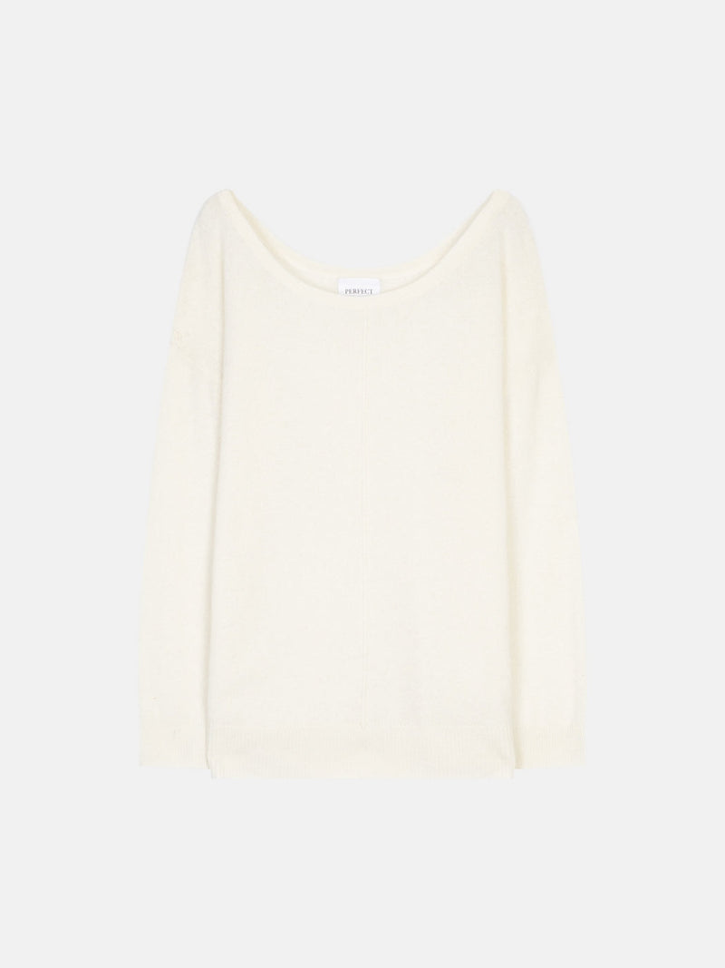 Round Neck Sweater - Sasha - Ivory