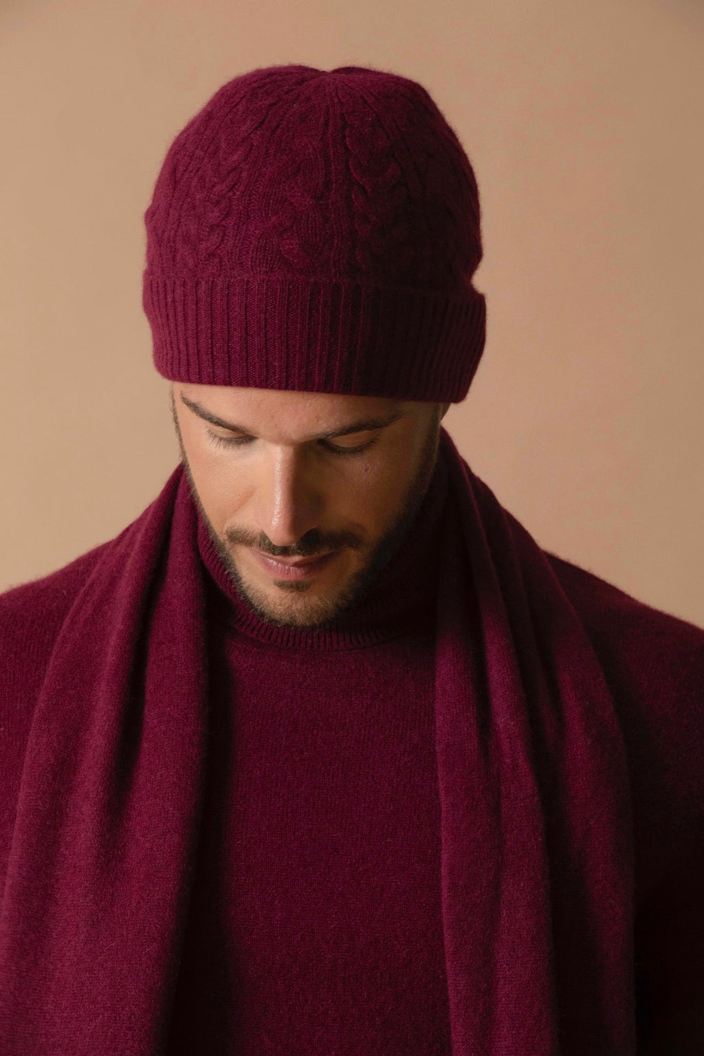 Roll Neck Jumper - Trevor - Bordeaux