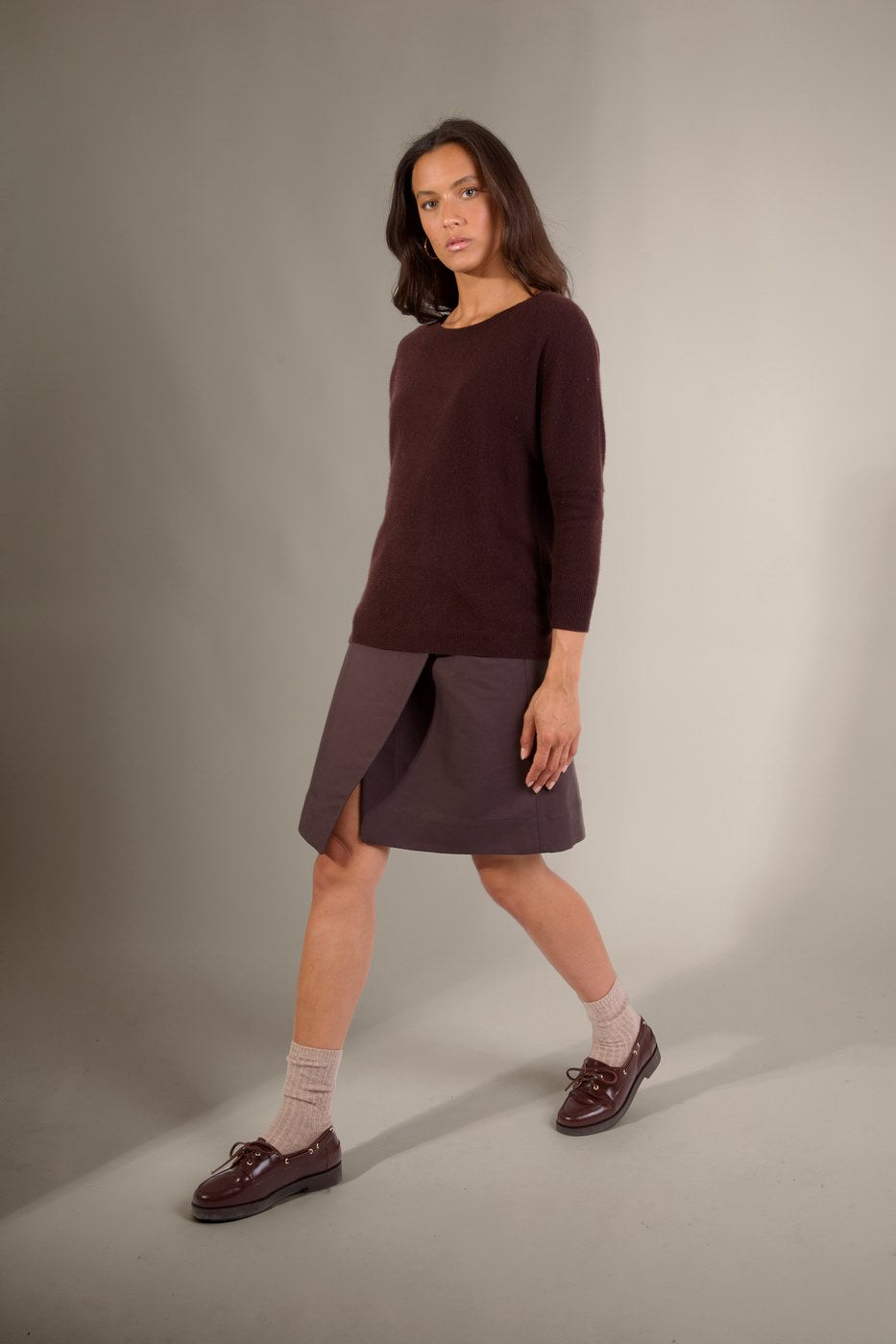 Pull Chauve Souris Molly - Chocolat