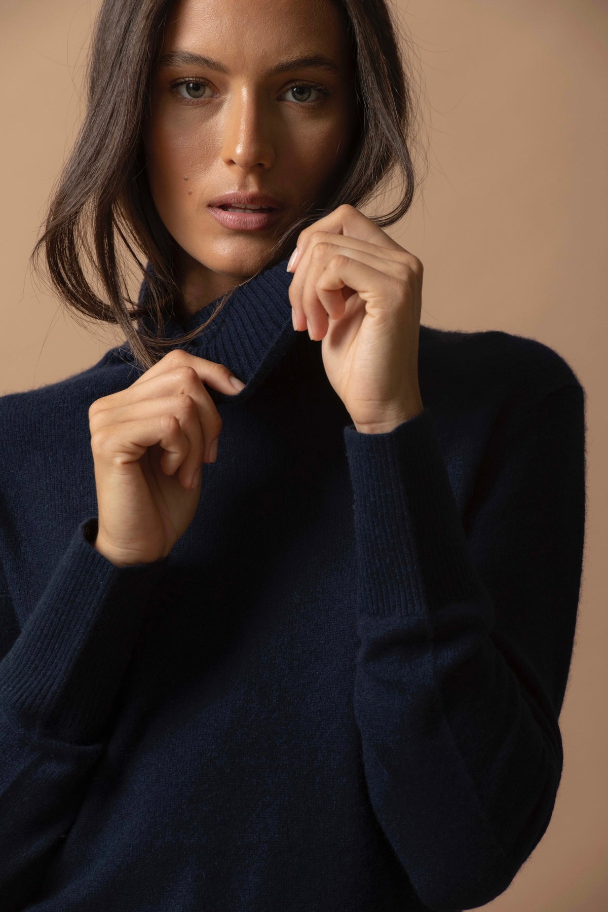 Pull Col Roulé Tracy - Marine
