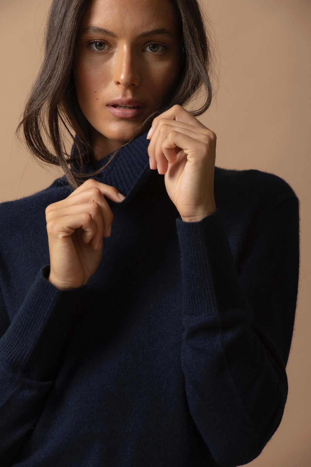 Jersey Cuello Vuelto - Tracy - Navy
