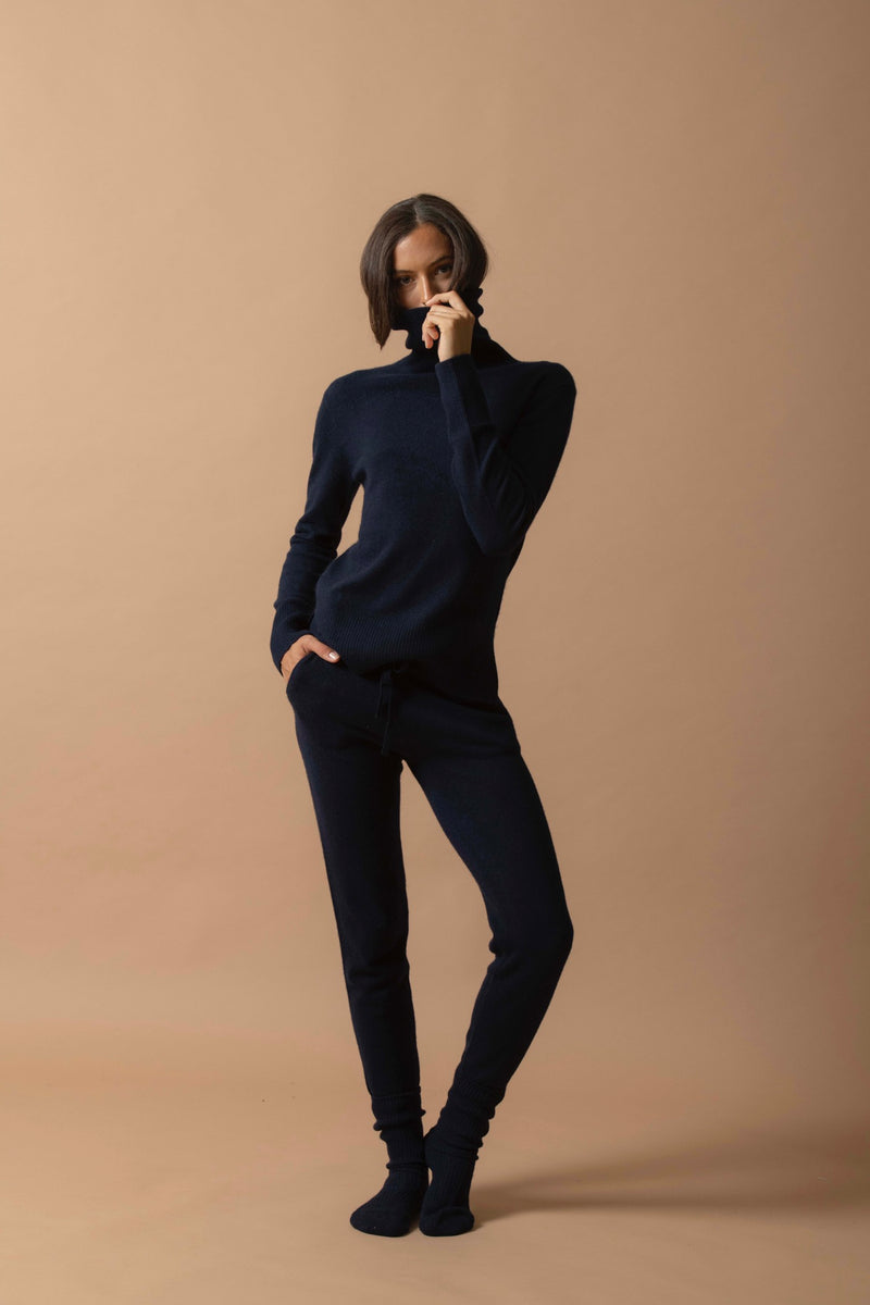 Pull Col Roulé - Tracy - Navy