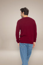 Jersey Cuello Pico - Alexander - Burdeos