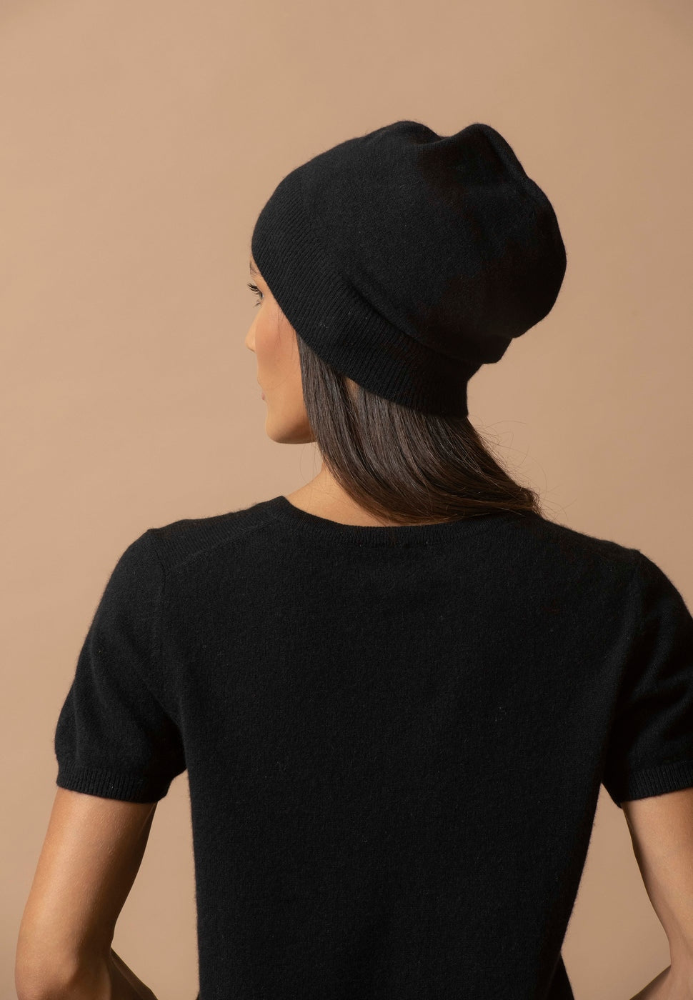 4-Ply Beanie - Popi - Black