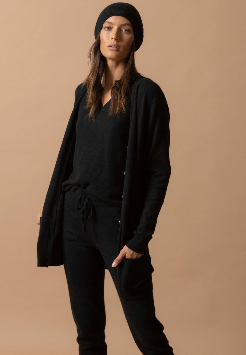 Bonnet 4 Fils - Popi - Noir