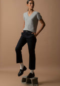 V-Neck T-Shirt - Efimia - Cloudy Marl