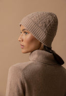 Bonnet 4 Fils - Popi - Camel Chiné