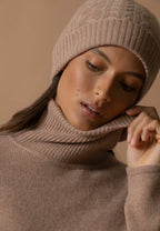 Gorro 4 Hilos - Popi - Camel Jaspeado