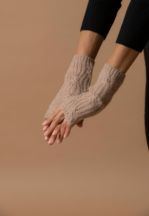 Mitaines 6 Fils - Jelo - Camel Chiné