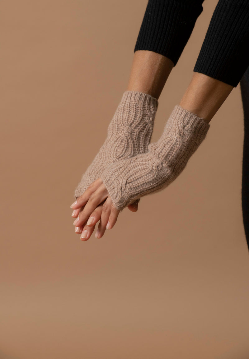 Mitaines 6 Fils - Jelo - Camel Chiné