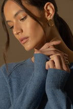Pull Col Rond Wilma - Bleu Denim