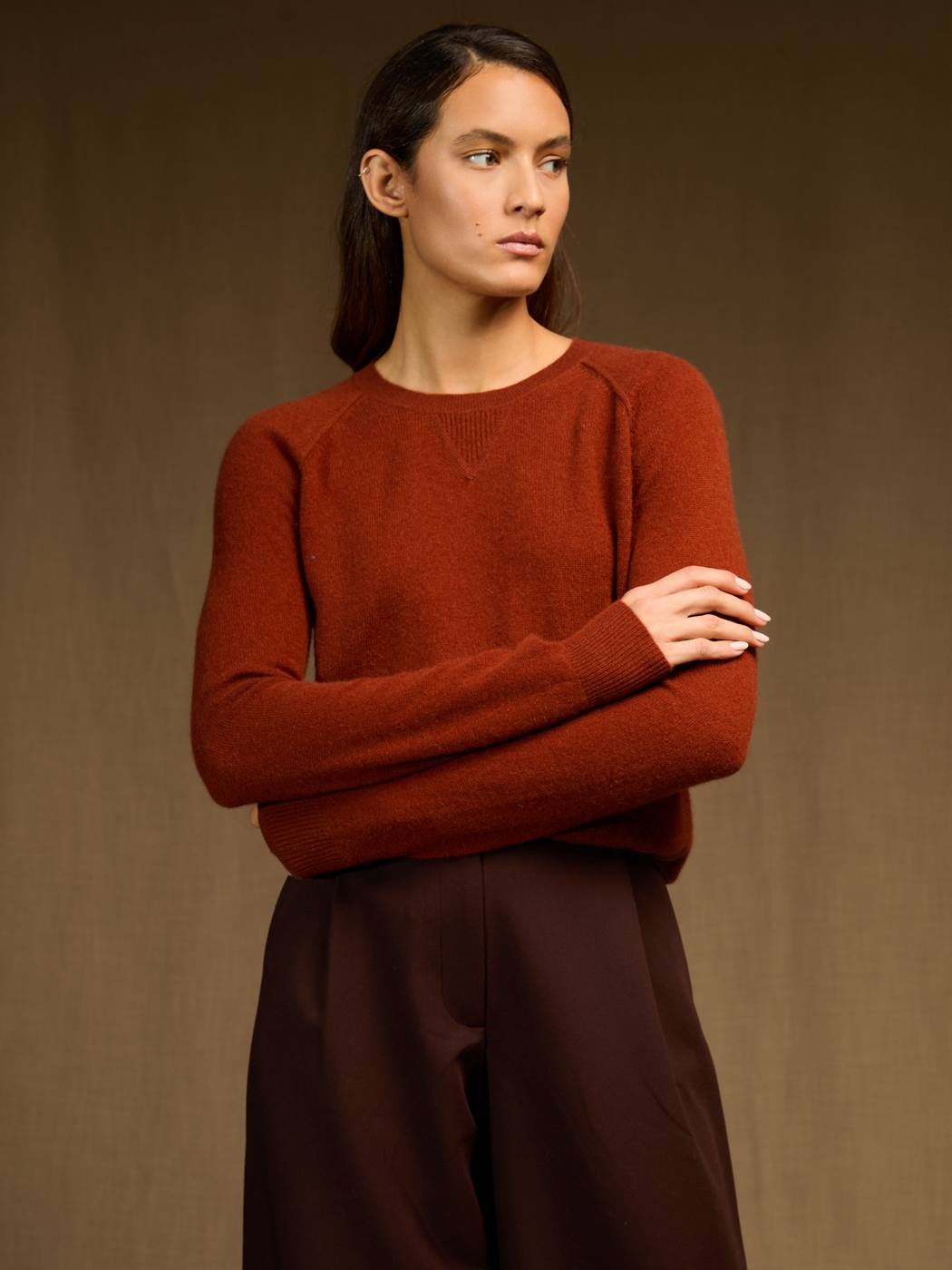 Pull Col Rond Wilma - Écureuil