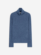Pull Col Roulé Tracy - Bleu Denim