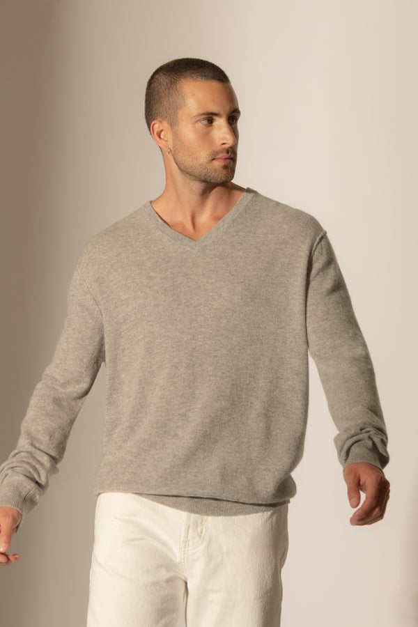 Maglione Scollo a V Lorenzo - Nuage Melange