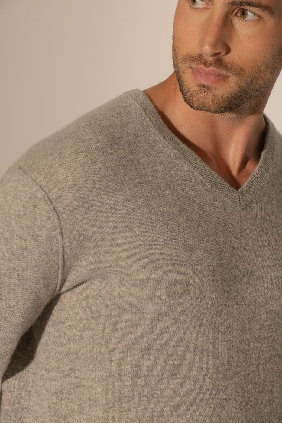 Pull Col V Lorenzo - Nuage Chiné