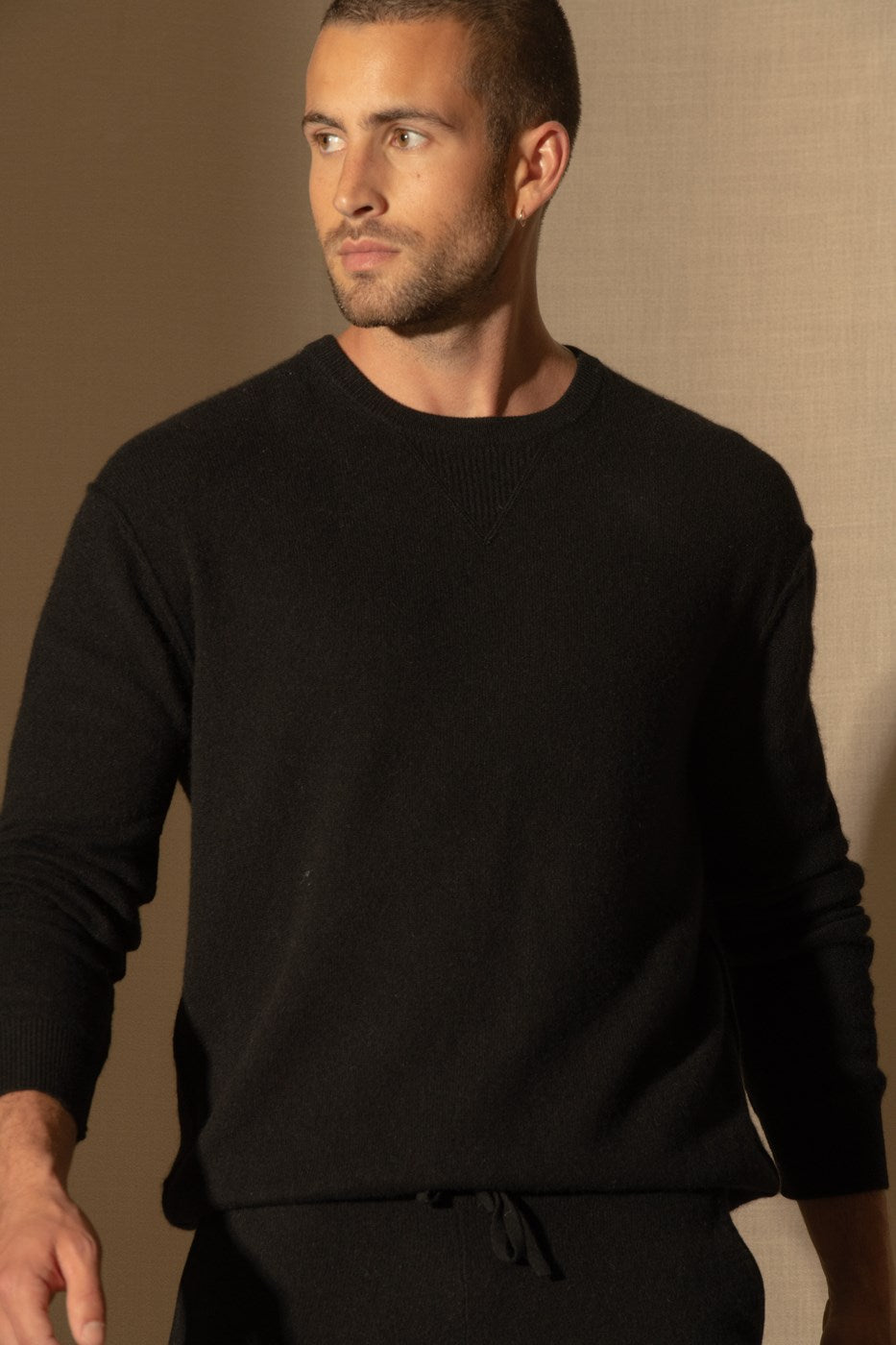 Pull Col Rond Soan - Noir