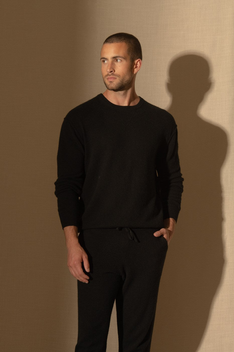 Pull Col Rond Soan - Noir