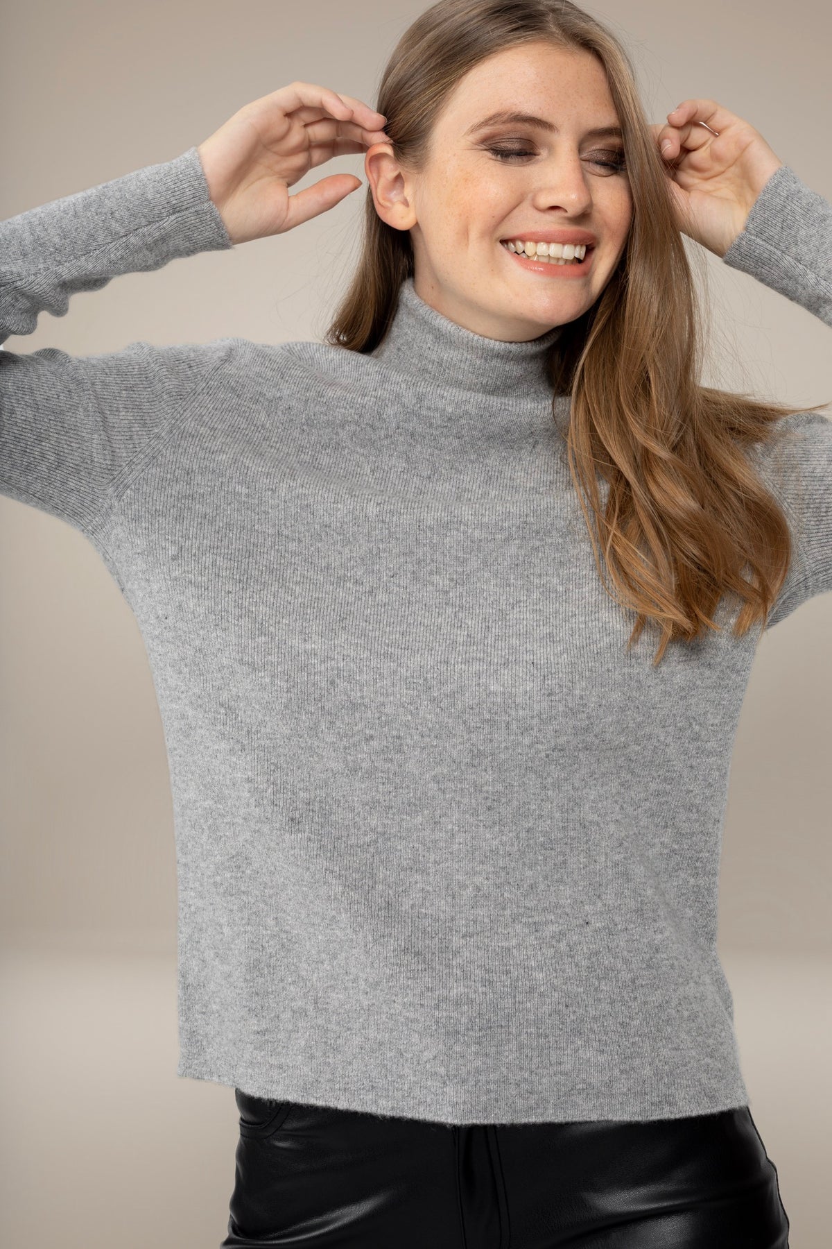 Pull Col Roulé Elly - Nuage Chiné