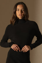Pull Col Roulé Elly - Noir