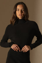Jersey Cuello Vuelto - Elly - Negro