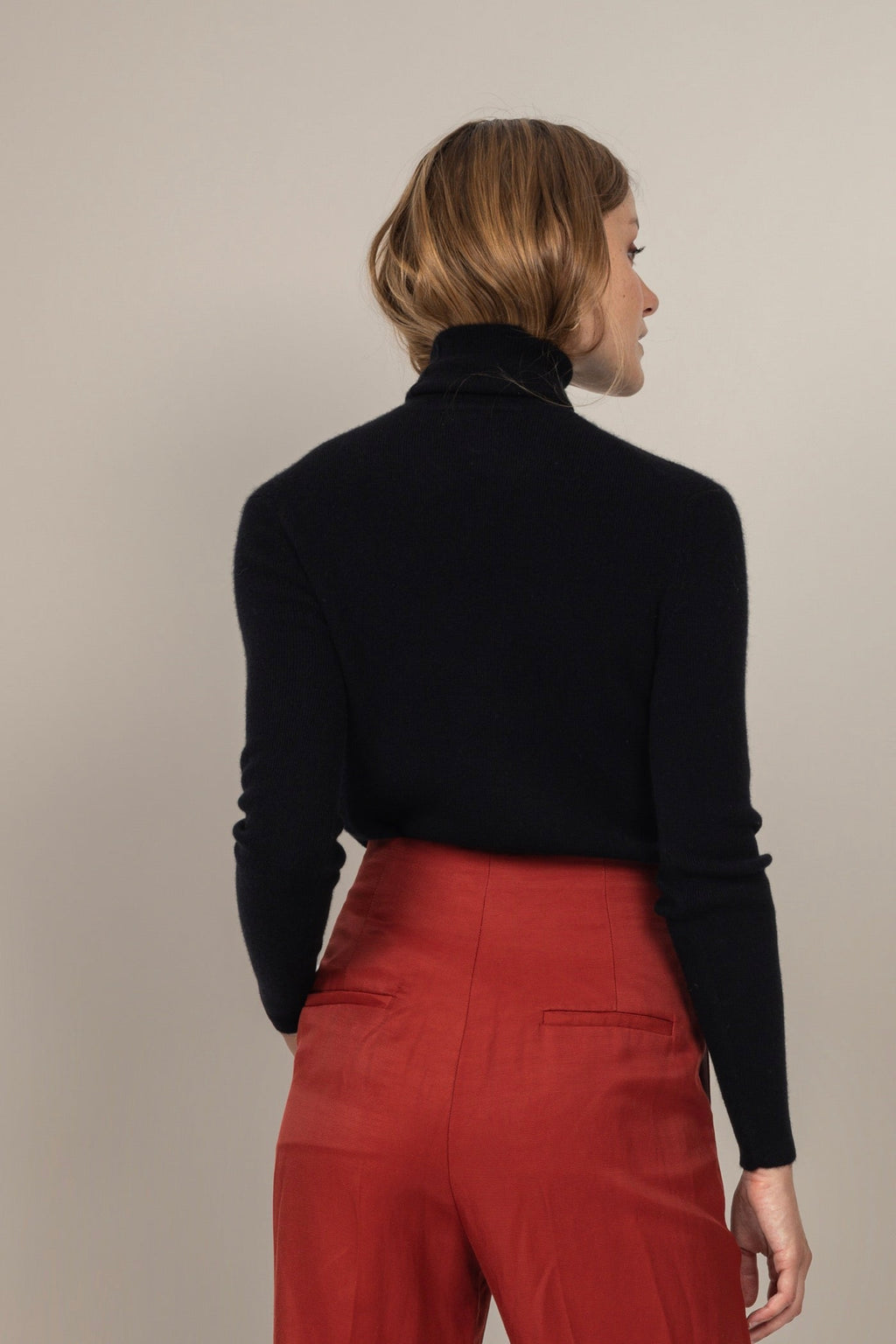 Jersey Cuello Vuelto - Elly - Negro