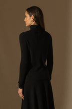 Pull Col Roulé Elly - Noir