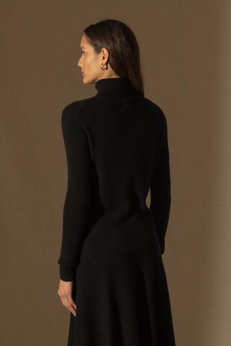 Jersey Cuello Vuelto - Elly - Negro