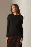 Pull Col Rond - Kylie - Noir