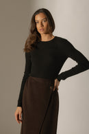 Pull Col Rond - Kylie - Noir