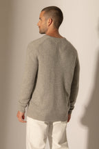 Jersey Cuello en V 4 Hilos - Enzo - Nube Chiné