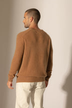 Jersey Cuello V 4 Hebras - Enzo - Avellana