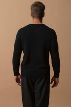 Jersey Cuello Redondo 4 Hilos - Eden - Negro