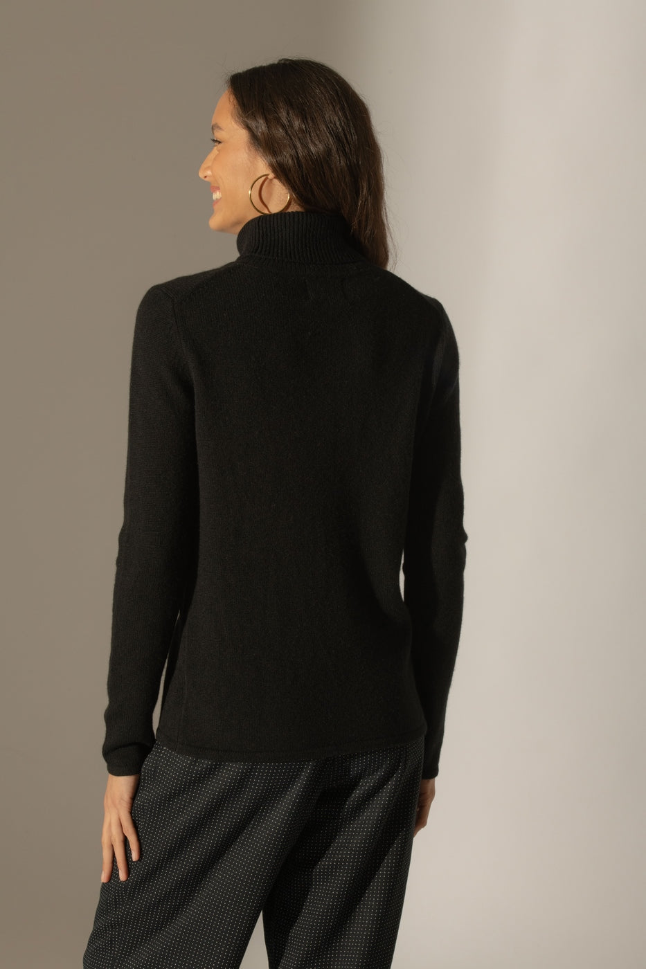 Pull Col Roulé 4 Fils - Willow - Noir