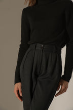 Pull Col Roulé 4 Fils - Willow - Noir