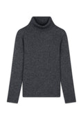 4-Ply Roll-Neck Jumper - Willow - Marl Anthracite