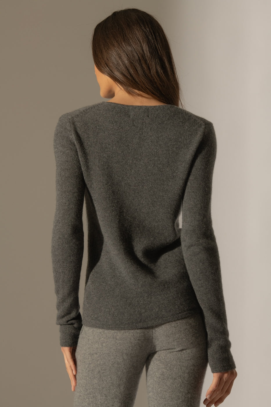 Pull Col Rond 4Fils Marya - Anthracite Chiné