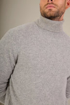 4-Ply Turtleneck Jumper - Marius - Cloudy Marl