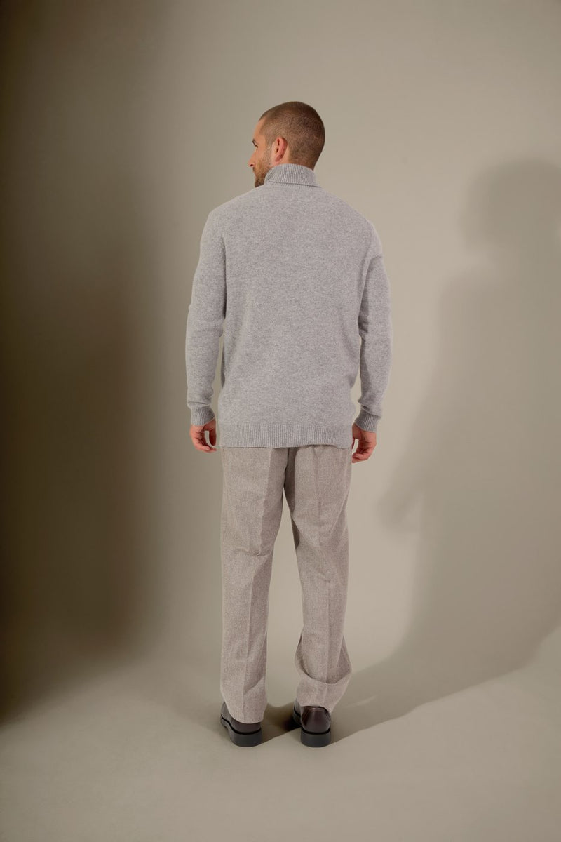 Pull Col Roulé 4 Fils - Marius - Nuage Chiné