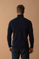 Pull Col Roulé 4 Fils - Marius - Navy